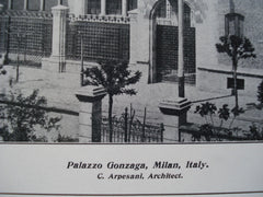 Palazzo Gonzaga , Milan, Italy, EUR, 1904, C. Arpesani