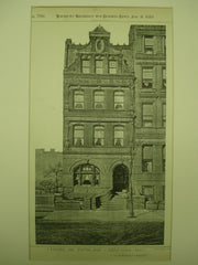 House on Fifth Avenue , New York, NY, 1889, W. H. Beers