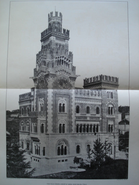 Villa Crespi, Crespi D'Adda, Milan, Italy, EUR, 1904, E. Pirovano