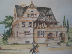 Louis Bernero's Residence , St. Louis, MO, 1892, Barnett & Haynes