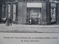 House on the Avenue de la Grande-Armee , Paris, France, EUR, 1904, M. Rives