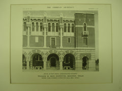 West Front of the Administration Building at the William M. Rice Institute , Houston, TX, 1912, Messrs. Cram, Goodhue & Ferguson