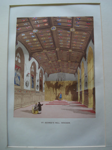 St. George's Hall in Windsor Castle , Windsor, England, UK, 1845, Unknown