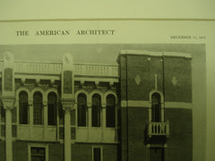 West Front of the Administration Building at the William M. Rice Institute , Houston, TX, 1912, Messrs. Cram, Goodhue & Ferguson