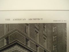 Corner Detail of the Vanderbilt Hotel , New York, NY, 1912, Messrs. Warren & Wetmore