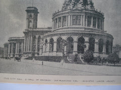 City Hall and Hall of Records , San Francisco, CA, 1893, Augustus Laver