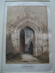Stratford Church Interior, seen from the Door , Stratford-upon-Avon, England, UK, 1845, Unknown