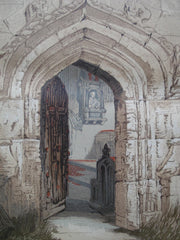 Stratford Church Interior, seen from the Door , Stratford-upon-Avon, England, UK, 1845, Unknown