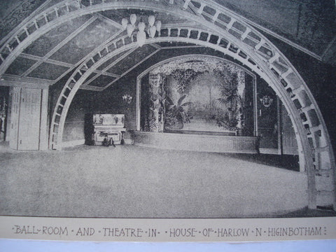 Theatre in the House of Francis Wilson , New Rochelle, NY, 1892, G. Kramer Thompson
