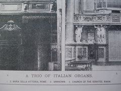 Trio of Italian Organs, n/a, 1894, Unknown