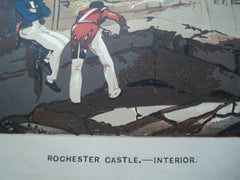 Interior of Rochester Castle , Rochester, England, UK, 1845, Unknown