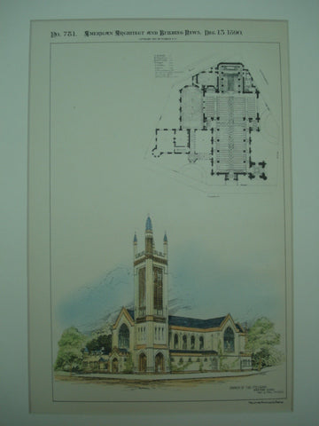Church of the Messiah , Boston, MA, 1890, Rotch & Tilden