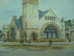 Throop Ave. Presbyterian Church , Brooklyn, NY, 1890, Fowler & Hough