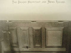 Buffet in Dining Room in the Residence of A. W. Chamberlin , Denver, CO, 1900, Kidder & Humphreys