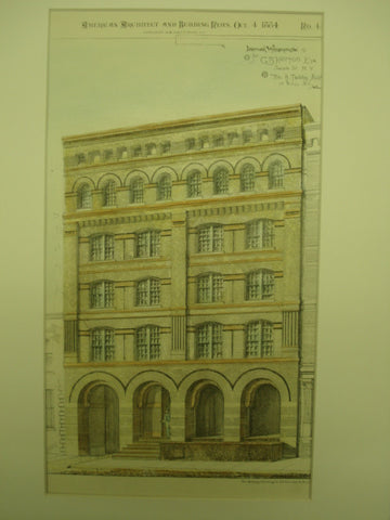 Leather Workhouse for G. B. Horton, Esq. , New York, NY, 1884, Wm. B. Tubby