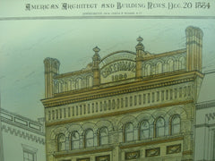 Greenman Building , Utica, NY, 1884, G. Edw. Cooper