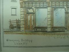 Greenman Building , Utica, NY, 1884, G. Edw. Cooper