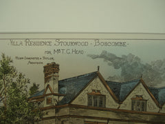Villa Residence for Mr. T. G. Head, Stourwood, Boscombe, England, UK, 1895, Dancaster & Taylor