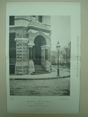 Bedford Building Entrance Porch, Boston, MA, 1876, Cummings and Sears
