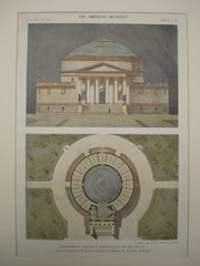 Design for the Confederate Memorial Competition , Richmond, VA, 1911, Walker & Hazzard and Wendell P. Blagden
