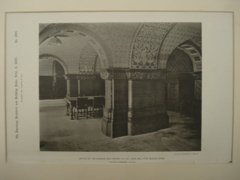 Missouri Safe Deposit Co. Offices, St. Louis, MO, 1887, Thayer & Robinson