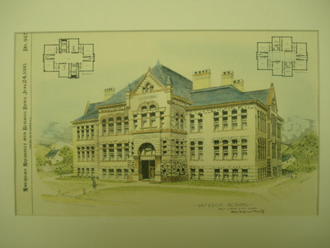 Jackson School , Salt Lake City, UT, 1893, Ware & Cornell