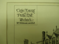 Coffee Tavern and Public Hall , Woolwich, London, UK, 1880, Wm. Rickwood