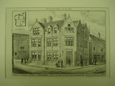 New Coffee Tavern , Todmorden, West Yorkshire, UK, 1880, Jesse Horsfall