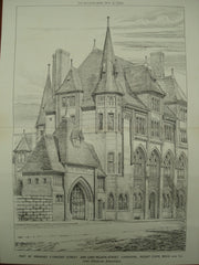Premises on St. Vincent Street and Lord Nelson Street , Liverpool, UK, 1880, Cope Bros. and Co.