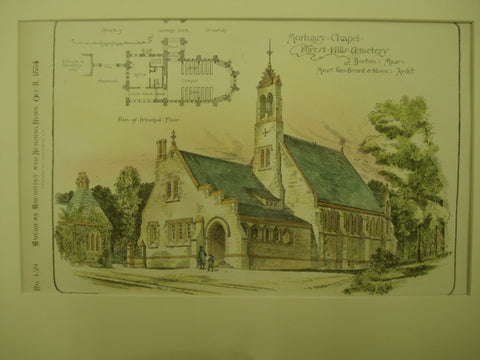 Mortuary Chapel of the Forest Hills Cemetery , Boston, MA, 1884, Messrs. Van Brunt & Howe