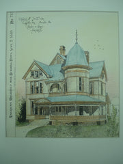 Residence of Jno. E. Ware on Leighton Ave., Anniston, AL, 1889, Chisolm & Green