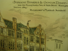 Business Premises for the Gunton Estate , Washington, DC, 1884, Hornblower & Marshall