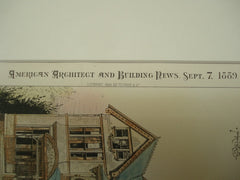 Residence of Jno. E. Ware on Leighton Ave., Anniston, AL, 1889, Chisolm & Green