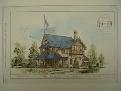 Cottage at Roger Williams Park , Providence, RI, 1878, Stone & Carpenter