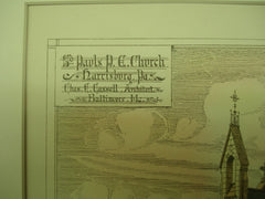 St. Paul's Protestant Episcopal Church , Harrisburg, PA, 1878, Chas. E. Cassell