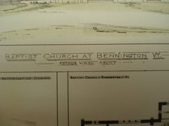 Baptist Church , Bennington, VT, 1878, Arthur Vinal
