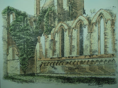 Fountains Abbey Tower , North Yorkshire, England, UK, 1883, Unknown