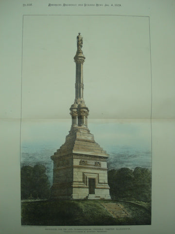 Mausoleum for the Late Thomas G. Duncan at Uniondale Cemetery , Allegheny, PA, 1879, Theophilius P. Chandler, Jr.