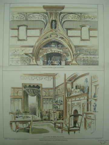 French Furniture at the Late Paris Exposition , Paris, France, EUR, 1901, Damon & Collin