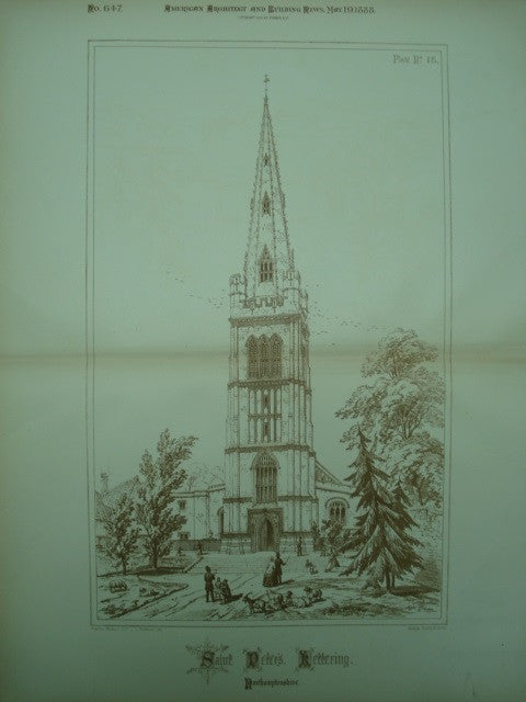 Saint Peter's Church, Kettering, Northamptonshire, England, UK, 1888, Unknown