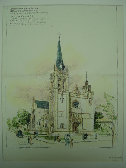 St. Agnes Church , Los Angeles, CA, 1903, Maginnis Walsh & Sullivan
