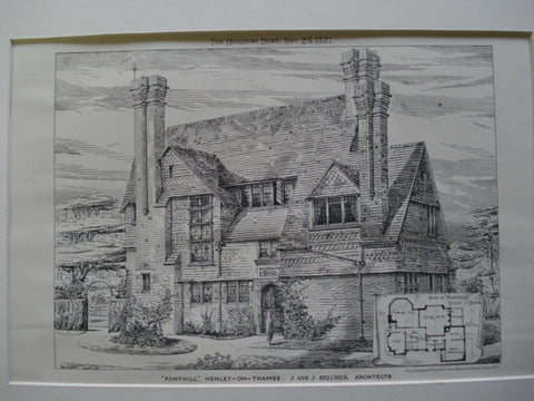 Fonthill, Henley-on-Thames, England, UK, 1881, J and J Belcher