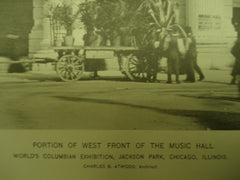 Music Hall at the World's Columbian Exhibition , Chicago, IL, 1894, Charles B. Atwood