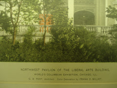 Liberal Arts Building at the World's Columbian Exhibition , Chicago, IL, 1893, G.B. Post