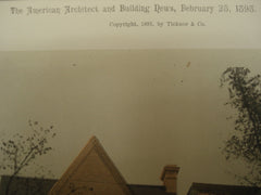 House of A. Sanborn, Esq., Chicago, IL, 1893, unknown