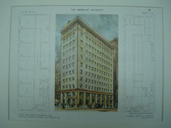 Bank and Office-Building for the Second National Bank , Pittsburgh, PA, 1909, Alden & Harlow