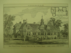 New Mixed School , Pencoed, Wales, UK, 1881, Henry C. Harris