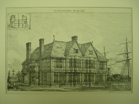 Dock Masters' Houses, Prince Albert Dock, London, UK, 1881, George Vigers & T. R. Wagstaff