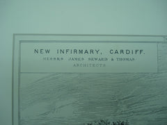New Infirmary , Cardiff, Wales, UK, 1881, James Seward & Thomas