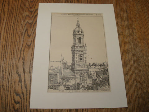 Tower of St. Charles Borromeo, Antwerp, Belgium, EUR, 1888, Francois Agvillon, S.J.